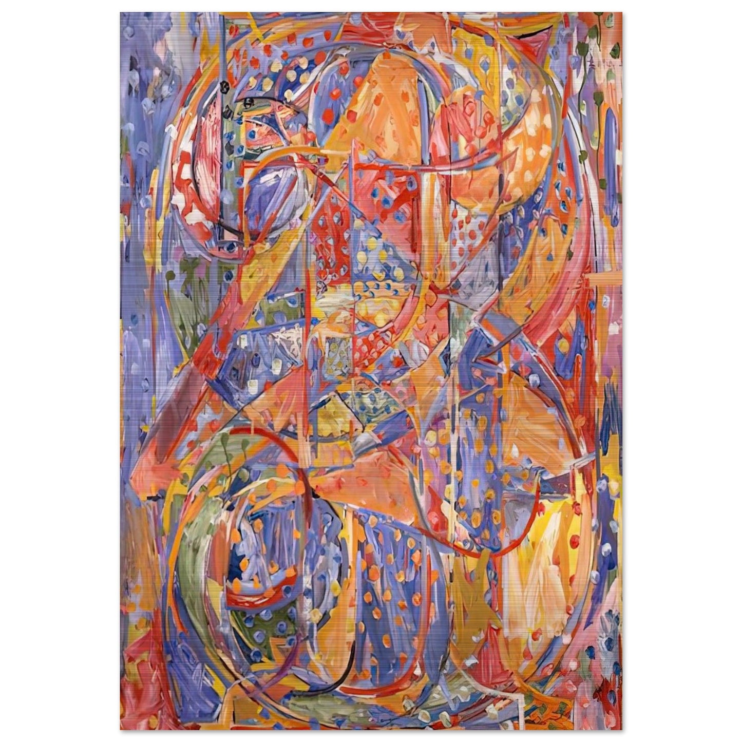 0 THROUGH 9 - Jasper Johns Brushed Aluminum Print - 70x100 cm / 28x40 inches | Jasper Johns Aluminum Print | Jasper Johns Prints