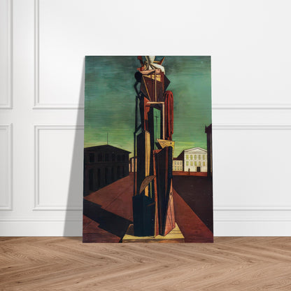 THE GREAT METAPHYSICIAN 1917 - Giorgio de Chirico Brushed Aluminum Print - 70x100 cm / 28x40 inches | Giorgio de Chirico Aluminum Print | Giorgio de Chirico Prints