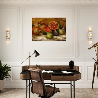 Still Life with Figs - Pierre-Auguste Renoir Brushed Aluminum Print - 70x100 cm / 28x40 inches | Pierre-Auguste Renoir Aluminum Print | Pierre-Auguste Renoir Prints