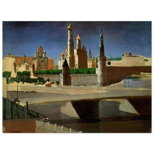 Arkhyp Kuindzhi - View of the Kremlin from the Zamoskvorechye District  75x100 cm / 30x40inches Fine Art Poster