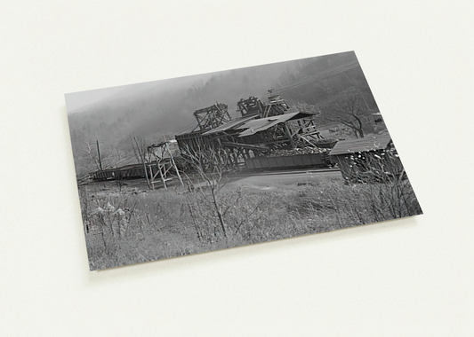 LOADING RECENTLY MINED COAL IN JENKINS 1935 By Ben Shahn Pack of 10 Post Cards | Ben Shahn Post Cards | A6 (10.5 x 14.8 cm) - 4.1 x 5.8 inches