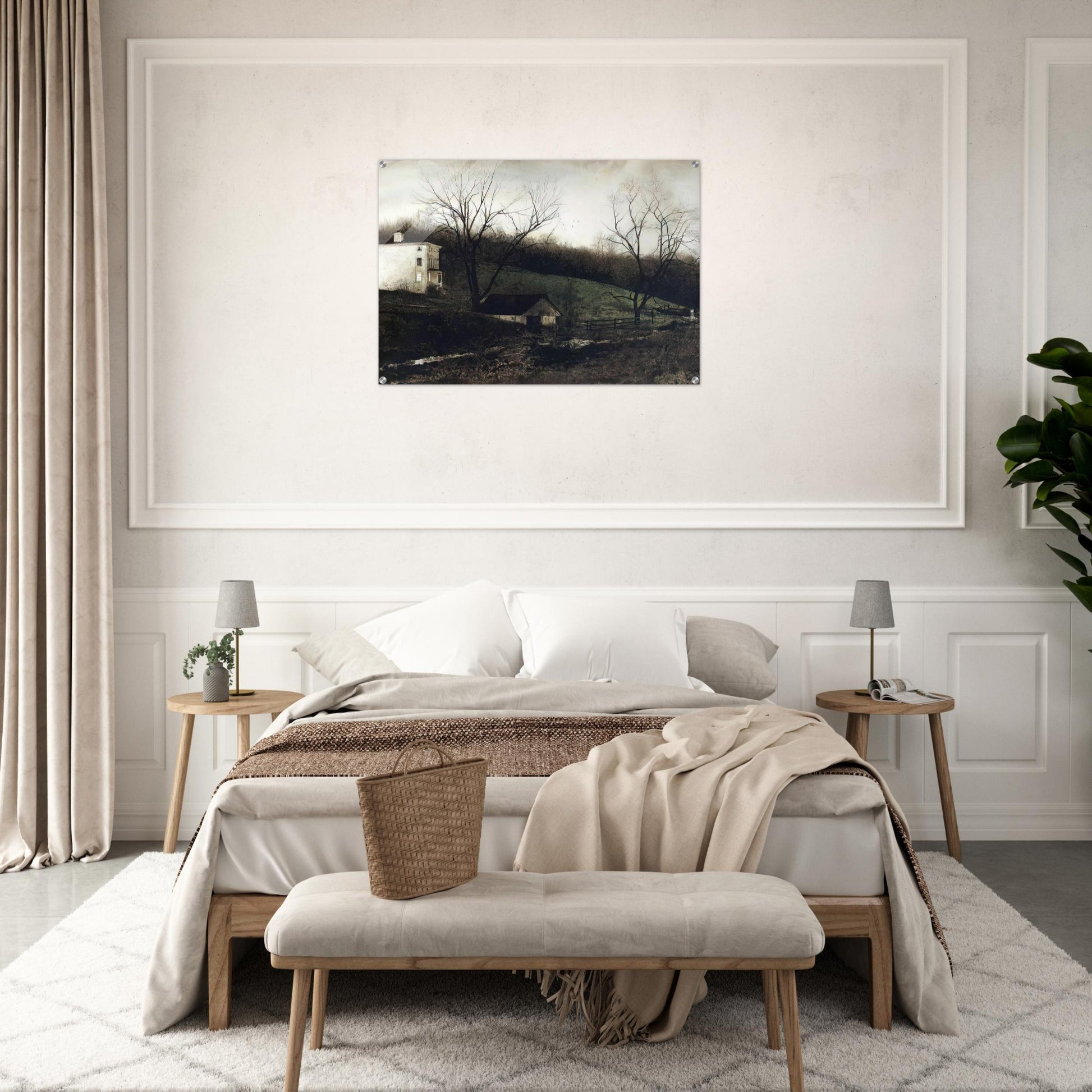 EVENING AT KUERNERS - Andrew Wyeth Acrylic Print - 70x100 cm / 28x40″ inches