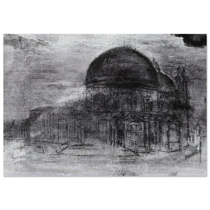 CATHEDRAL UNFINISHED - Salvador Dali Brushed Aluminum Print - 70x100 cm / 28x40 inches | Salvador Dali Aluminum Print | Salvador Dali Prints