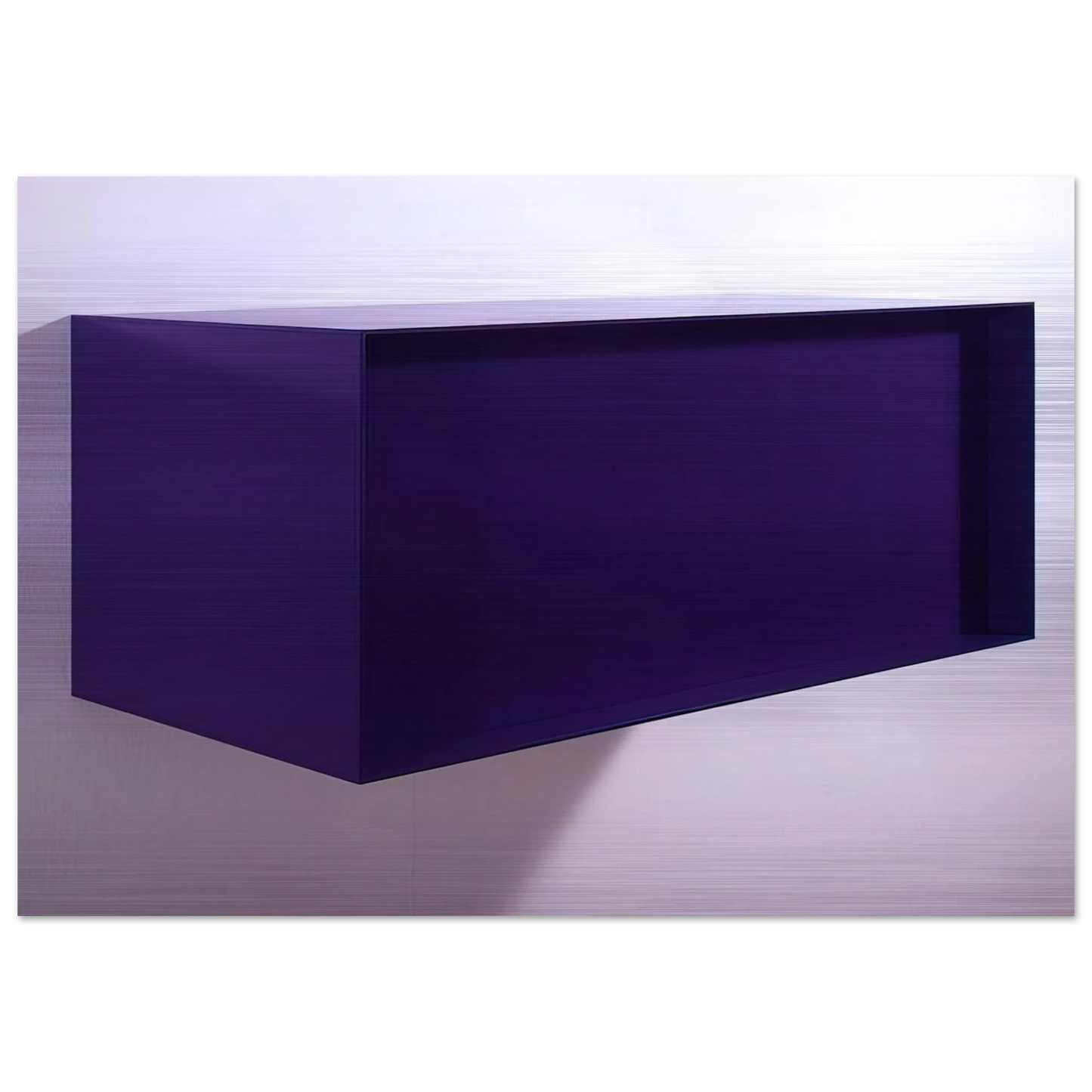 Untitled DJ 77-18 Meter Box - 1977 - Donald Judd Brushed Aluminum Print - 70x100 cm / 28x40 inches | Donald Judd Aluminum Print | Donald Judd Prints