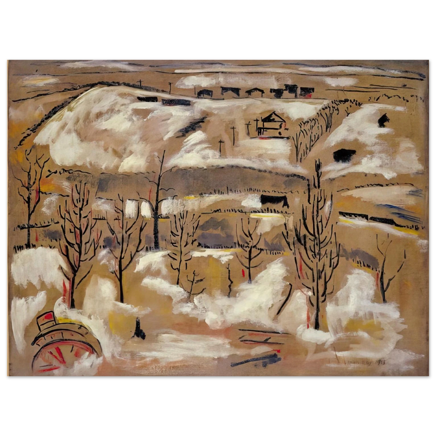 Man Ray - THE HILL  75x100 cm / 30x40inches Fine Art Poster