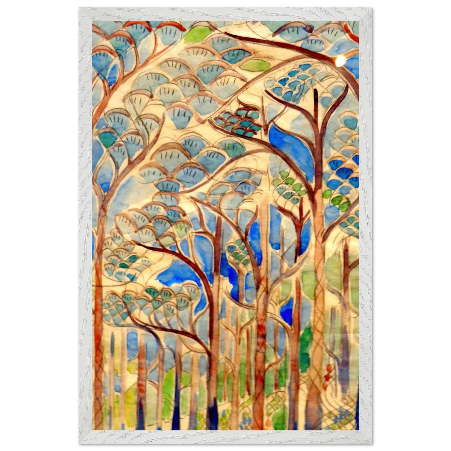 Walter Inglis Anderson - Walter Anderson Wall art - A1 (59.4 x 84.1  cm) - Premium Wooden Framed Poster With Fine Art Paper-canvas - Black frame