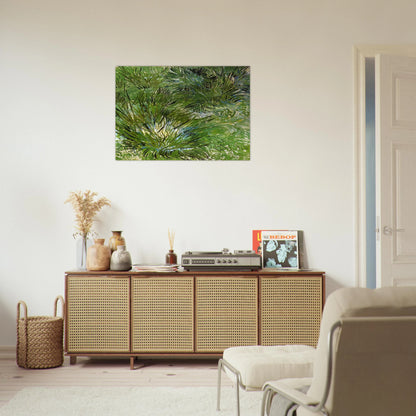 Clumps of Grass - Vincent van Gogh Brushed Aluminum Print - 70x100 cm / 28x40 inches | Vincent van Gogh Aluminum Print | Vincent van Gogh Prints