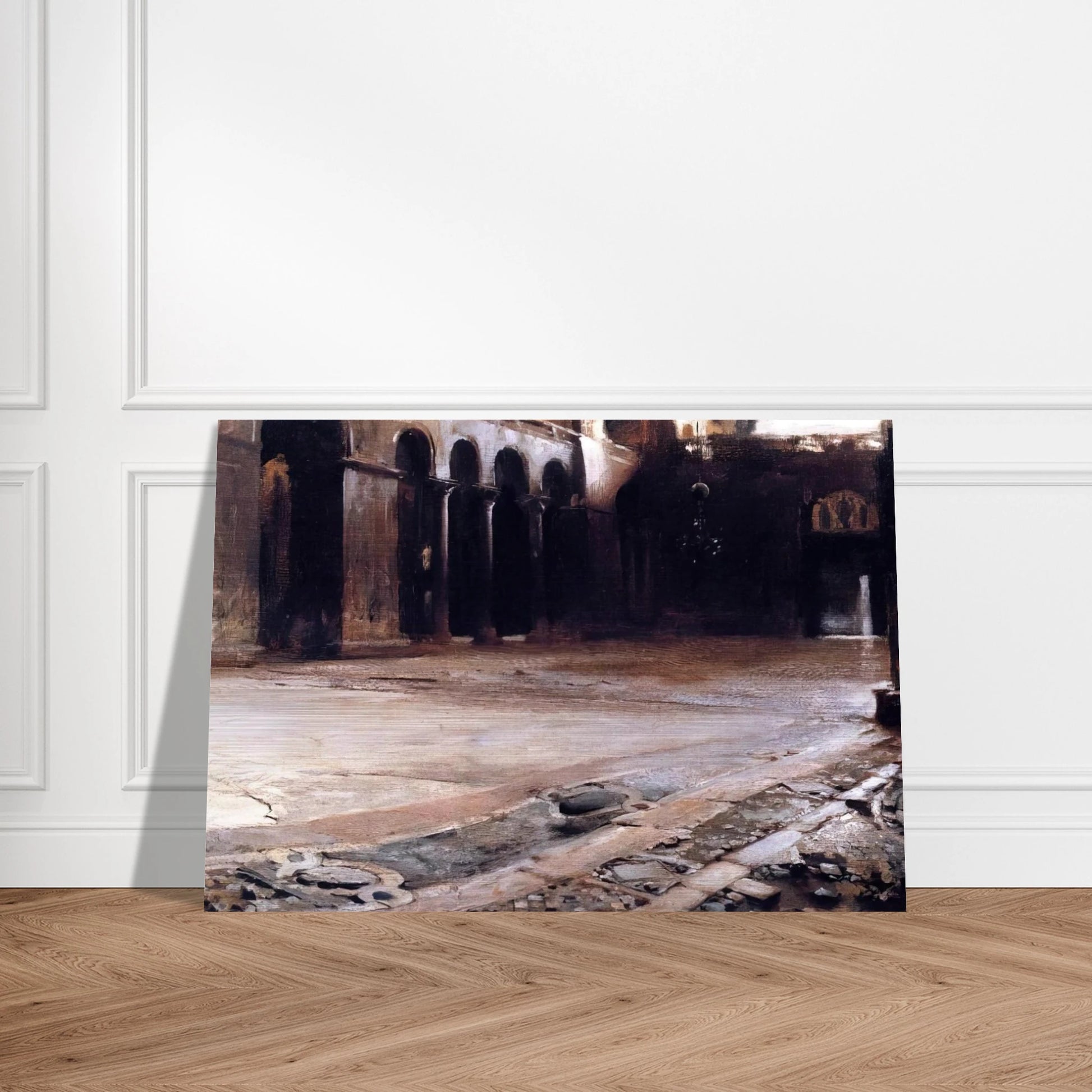 Pavement of St. Mark's - John Singer Sargent Brushed Aluminum Print - 70x100 cm / 28x40 inches | John Singer Sargent Aluminum Print | John Singer Sargent Prints