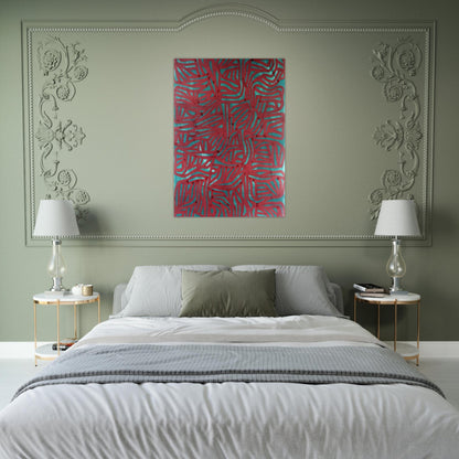 Irregular Grid - Sol LeWitt Brushed Aluminum Print - 70x100 cm / 28x40 inches | Sol LeWitt Aluminum Print | Sol LeWitt Prints