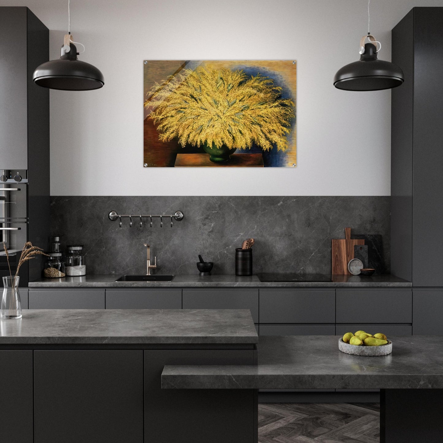 GRAND BOUQUET OF MIMOSA 1942 - Moise Kisling Acrylic Print - 70x100 cm / 28x40″ inches