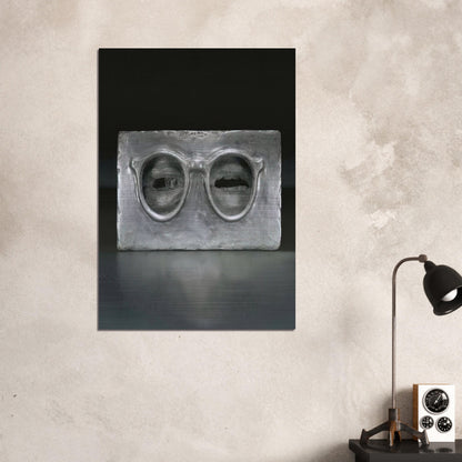 THE CRITIC SEES - Jasper Johns Brushed Aluminum Print - 70x100 cm / 28x40 inches | Jasper Johns Aluminum Print | Jasper Johns Prints