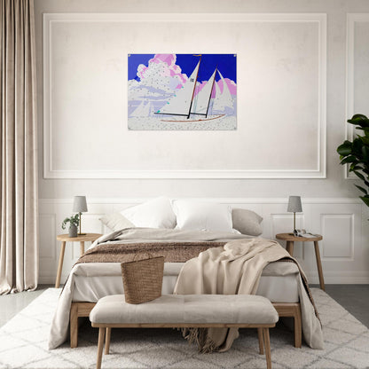 Do It Yourself  Sailboats  - Andy Warhol Acrylic Print - 70x100 cm / 28x40″ inches