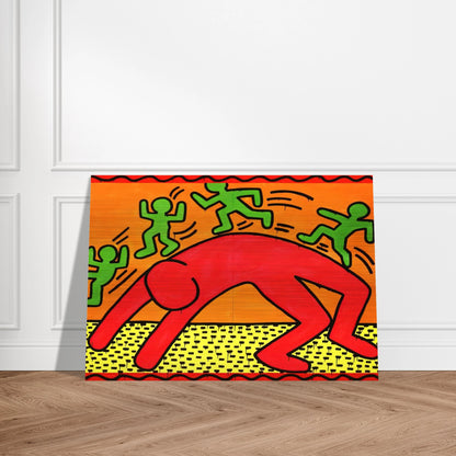UNTITLED 1982 2 - Keith Haring Brushed Aluminum Print - 70x100 cm / 28x40 inches | Keith Haring Aluminum Print | Keith Haring Prints