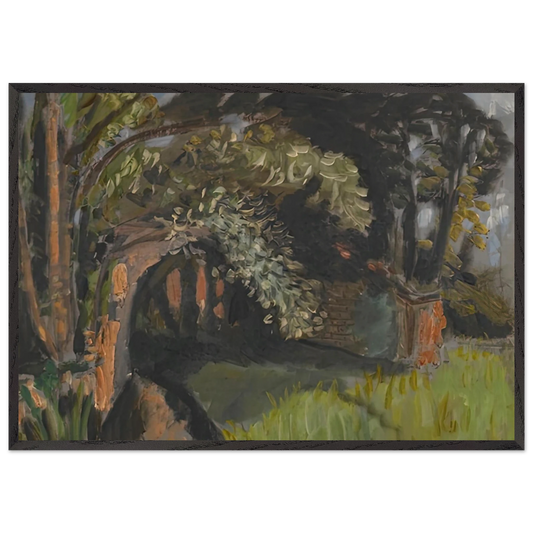 PAYSAGE A MAINTENON 1918 - Henri Matisse 70x100 cm / 28x40 inches Framed Art Print – Black Wooden Frame