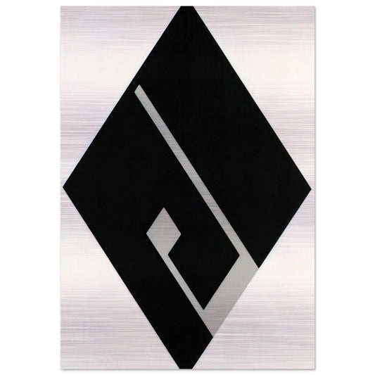 Untitled - 1984 - Bruno Munari Brushed Aluminum Print - 70x100 cm / 28x40 inches | Bruno Munari Aluminum Print | Bruno Munari Prints