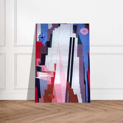 Manhattan - Georgia O'Keeffe Brushed Aluminum Print - 70x100 cm / 28x40 inches | Georgia O'Keeffe Aluminum Print | Georgia O'Keeffe Prints
