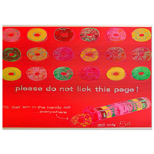 Life Savers - Andy Warhol Brushed Aluminum Print - 70x100 cm / 28x40 inches | Andy Warhol Aluminum Print | Andy Warhol Prints