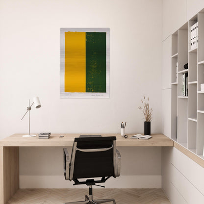 Canto X - Barnett Newman Brushed Aluminum Print - 70x100 cm / 28x40 inches | Barnett Newman Aluminum Print | Barnett Newman Prints