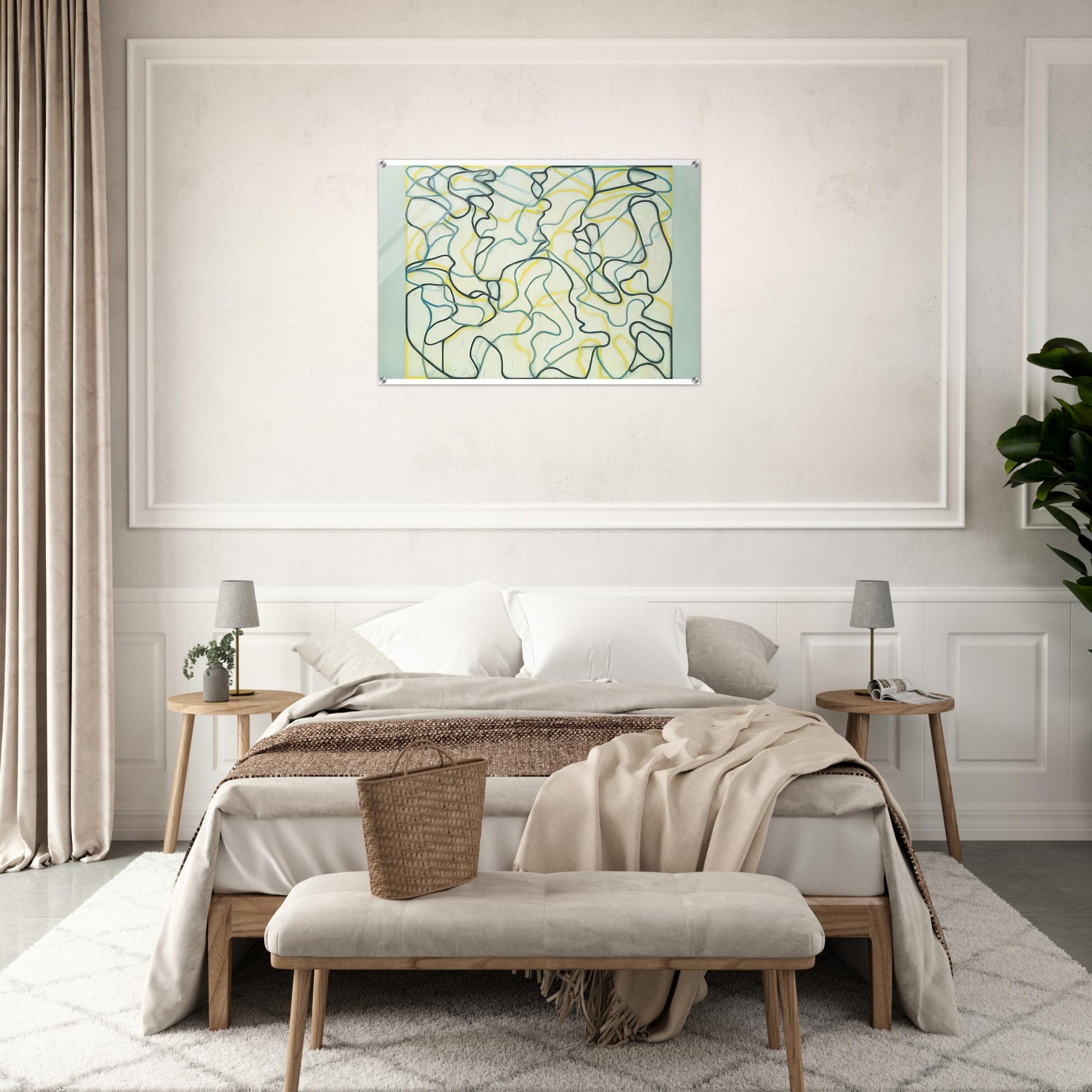 Second Letter Zen Spring - 2009 - Brice Marden Acrylic Print - 70x100 cm / 28x40″ inches