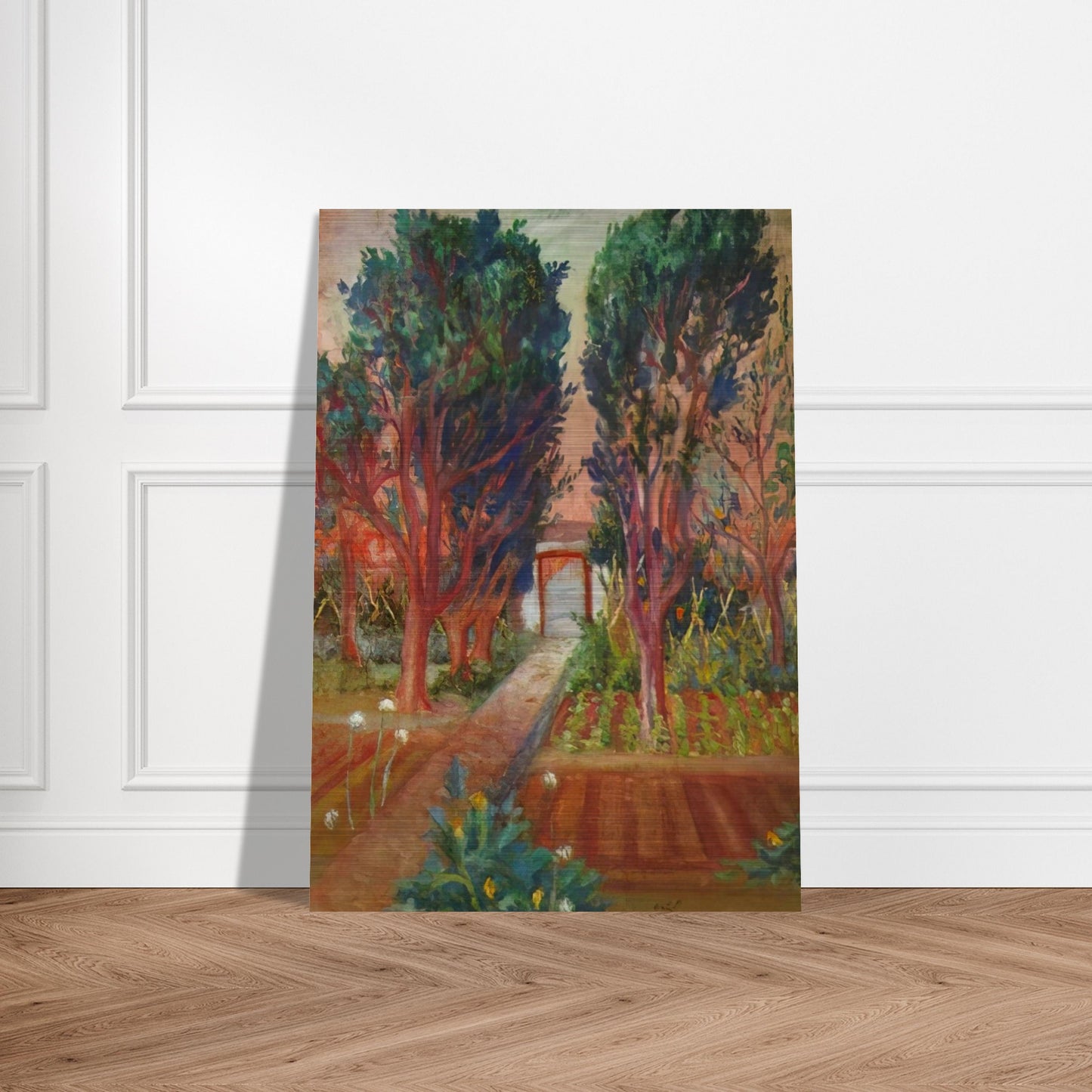 THE VEGETABLE GARDEN OF LLANER - Salvador Dali Brushed Aluminum Print - 70x100 cm / 28x40 inches | Salvador Dali Aluminum Print | Salvador Dali Prints