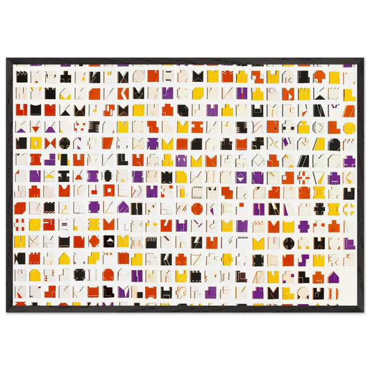 Book of Time - 1961 - Lygia Pape 70x100 cm / 28x40 inches Framed Art Print – Black Wooden Frame