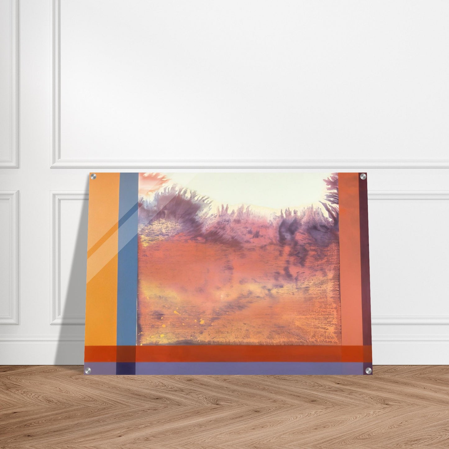 Jacob In The Wilderness - 1986 - Ronnie Landfield Acrylic Print - 70x100 cm / 28x40″ inches
