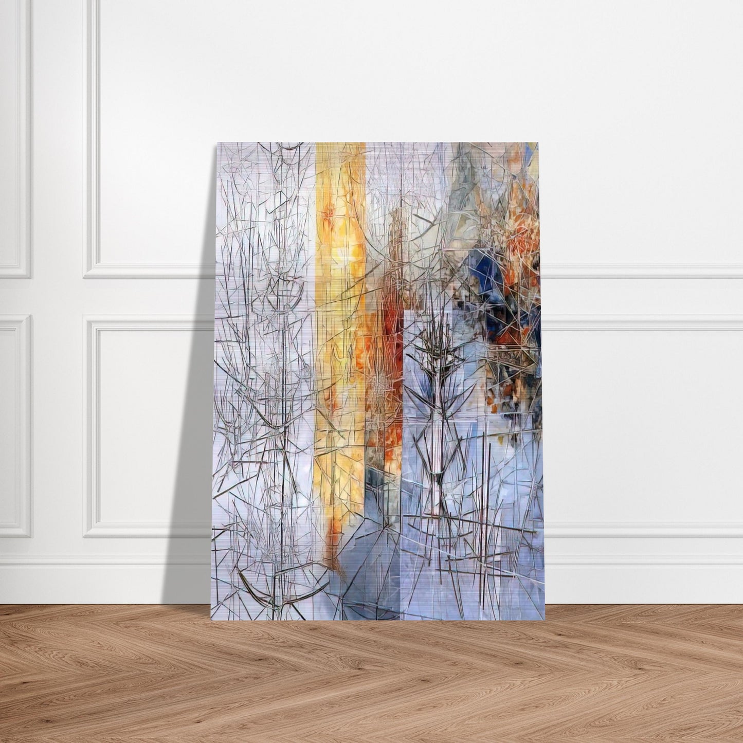 Untitled - 1957 - Jimmy Ernst Brushed Aluminum Print - 70x100 cm / 28x40 inches | Jimmy Ernst Aluminum Print | Jimmy Ernst Prints
