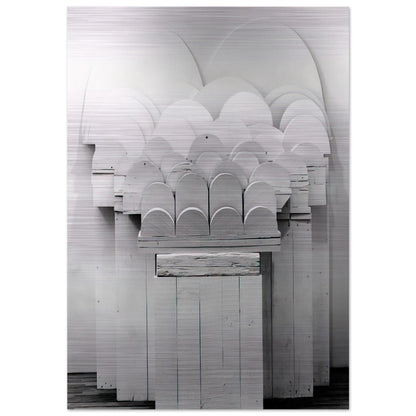 PARTIAL RECALL 1979 - Louise Bourgeois Brushed Aluminum Print - 70x100 cm / 28x40 inches | Louise Bourgeois Aluminum Print | Louise Bourgeois Prints