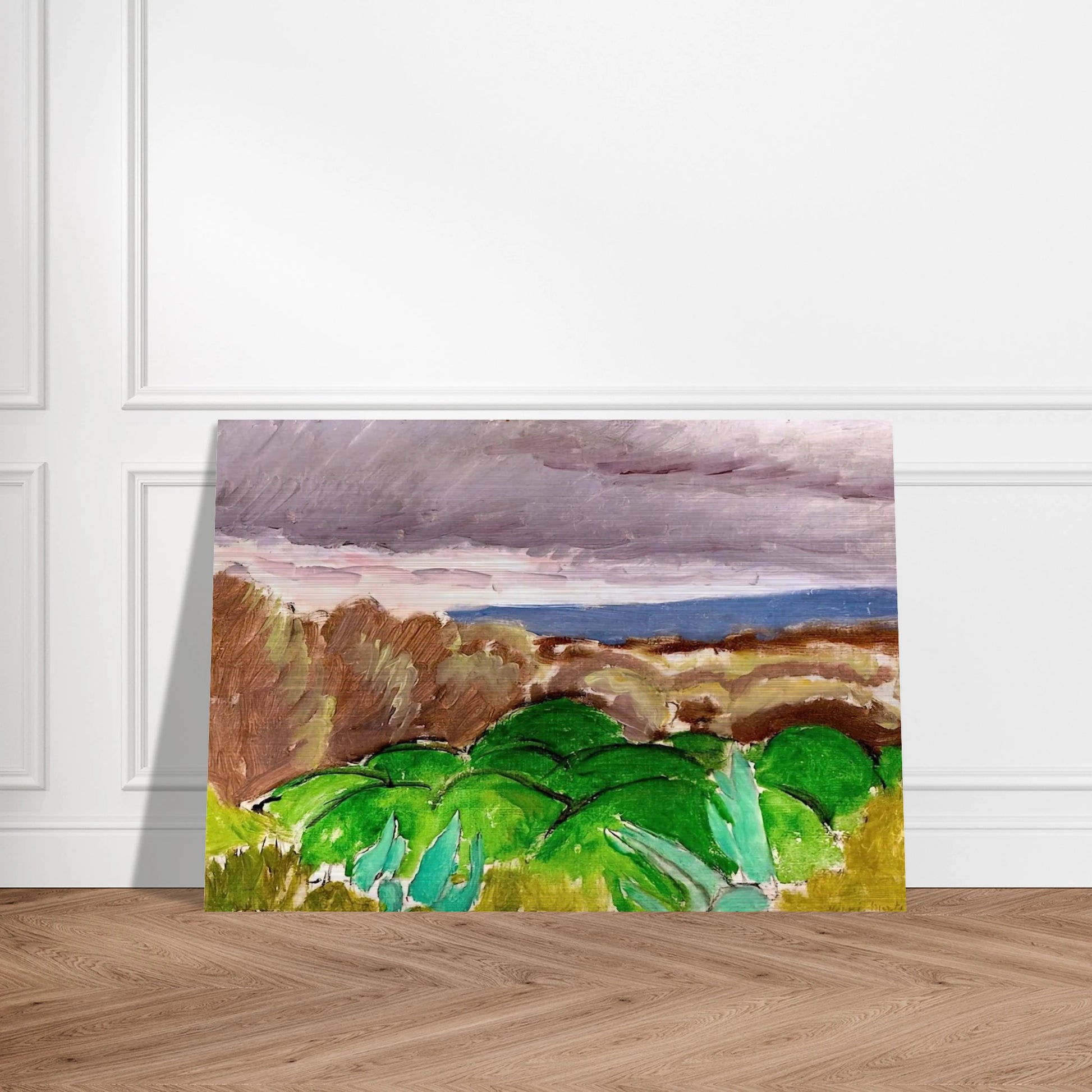 CAGNES LANDSCAPE IN STORMY WEATHER 1917 - Henri Matisse Brushed Aluminum Print - 70x100 cm / 28x40 inches | Henri Matisse Aluminum Print | Henri Matisse Prints