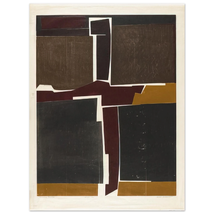 Will Barnet - Singular Image - 1964 United States  75x100 cm / 30x40inches Fine Art Poster