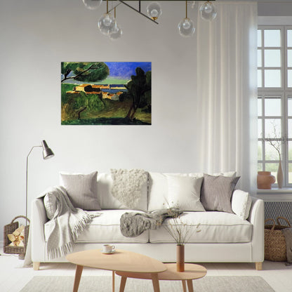 LANDSCAPE AT COLLIOURE III 1907 - Henri Matisse Brushed Aluminum Print - 70x100 cm / 28x40 inches | Henri Matisse Aluminum Print | Henri Matisse Prints