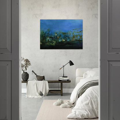14 10 2002 2002 - Zao Wou-Ki Brushed Aluminum Print - 70x100 cm / 28x40 inches | Zao Wou-Ki Aluminum Print | Zao Wou-Ki Prints