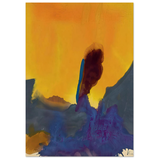 Helen Frankenthaler - Glow II - 1968 Wall art - 13x18 cm / 5x7 inches - Fine Art Poster-canvas - -