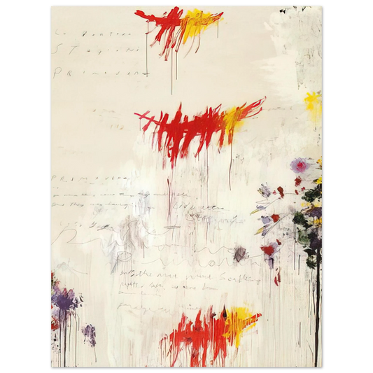 Cy Twombly - Quattro stagioni I. Primavera  75x100 cm / 30x40inches Fine Art Poster