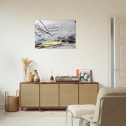 WORKING DRAWING FOR PRIMROSE HILL 1 - Frank Auerbach Brushed Aluminum Print - 70x100 cm / 28x40 inches | Frank Auerbach Aluminum Print | Frank Auerbach Prints