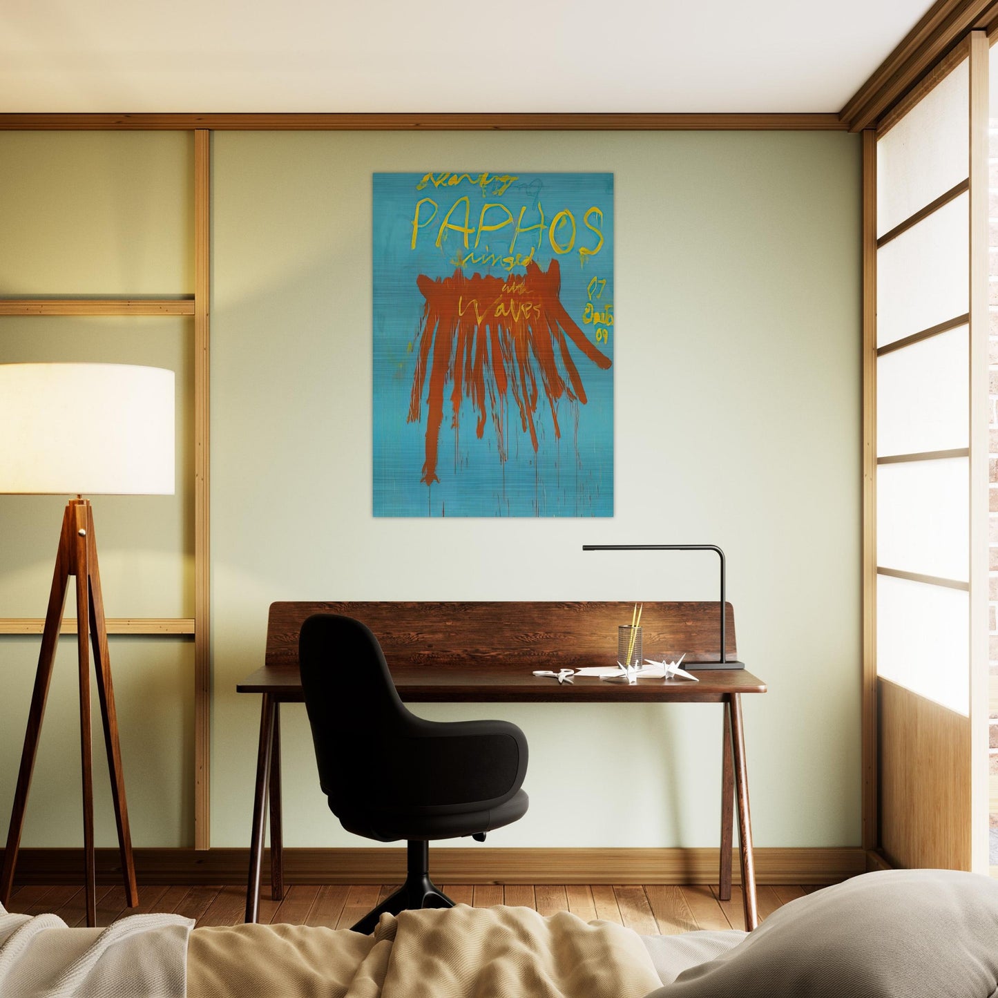 Leaving Paphos Ringed With Waves IV - Cy Twombly Brushed Aluminum Print - 70x100 cm / 28x40 inches | Cy Twombly Aluminum Print | Cy Twombly Prints
