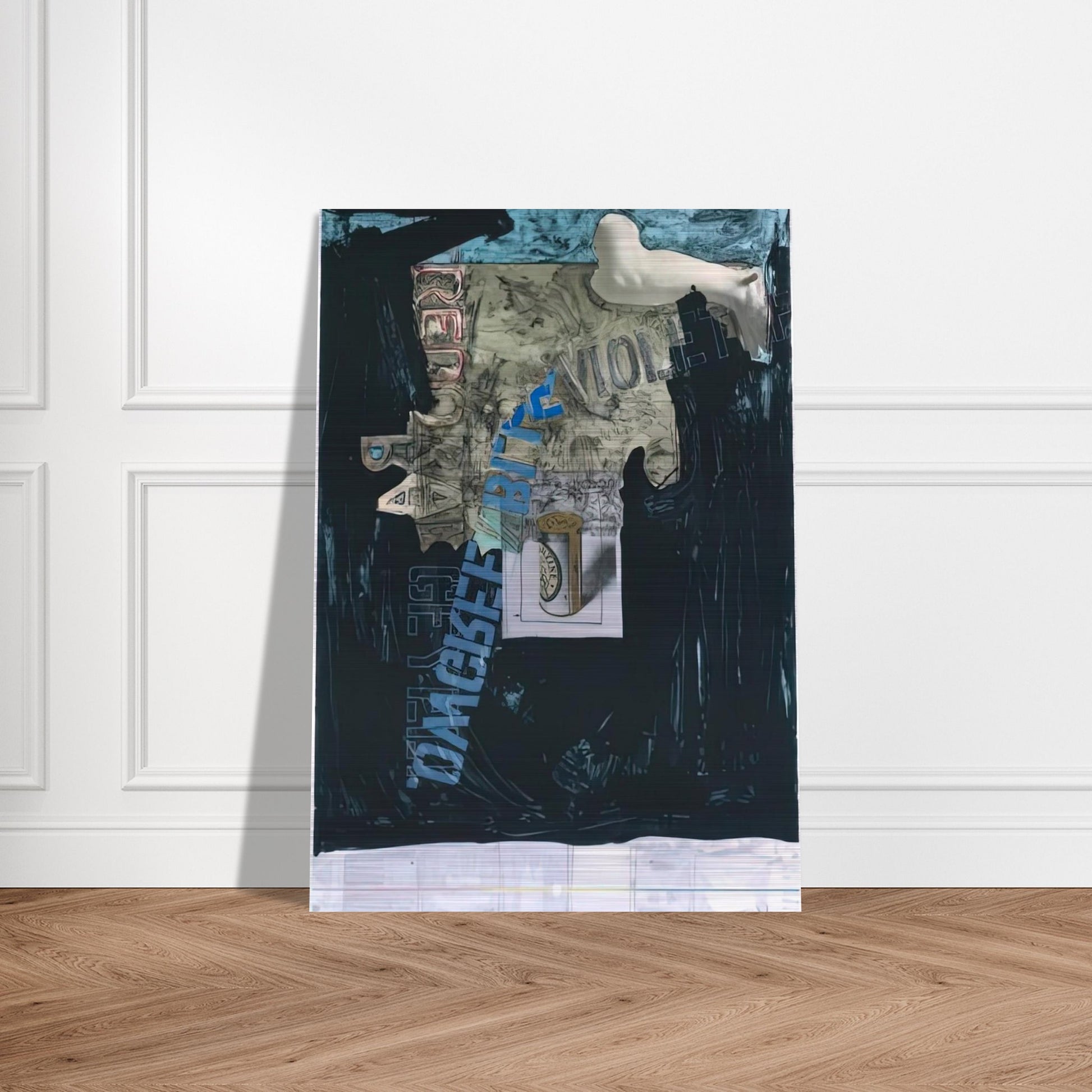 DECOY 1971 - Jasper Johns Brushed Aluminum Print - 70x100 cm / 28x40 inches | Jasper Johns Aluminum Print | Jasper Johns Prints
