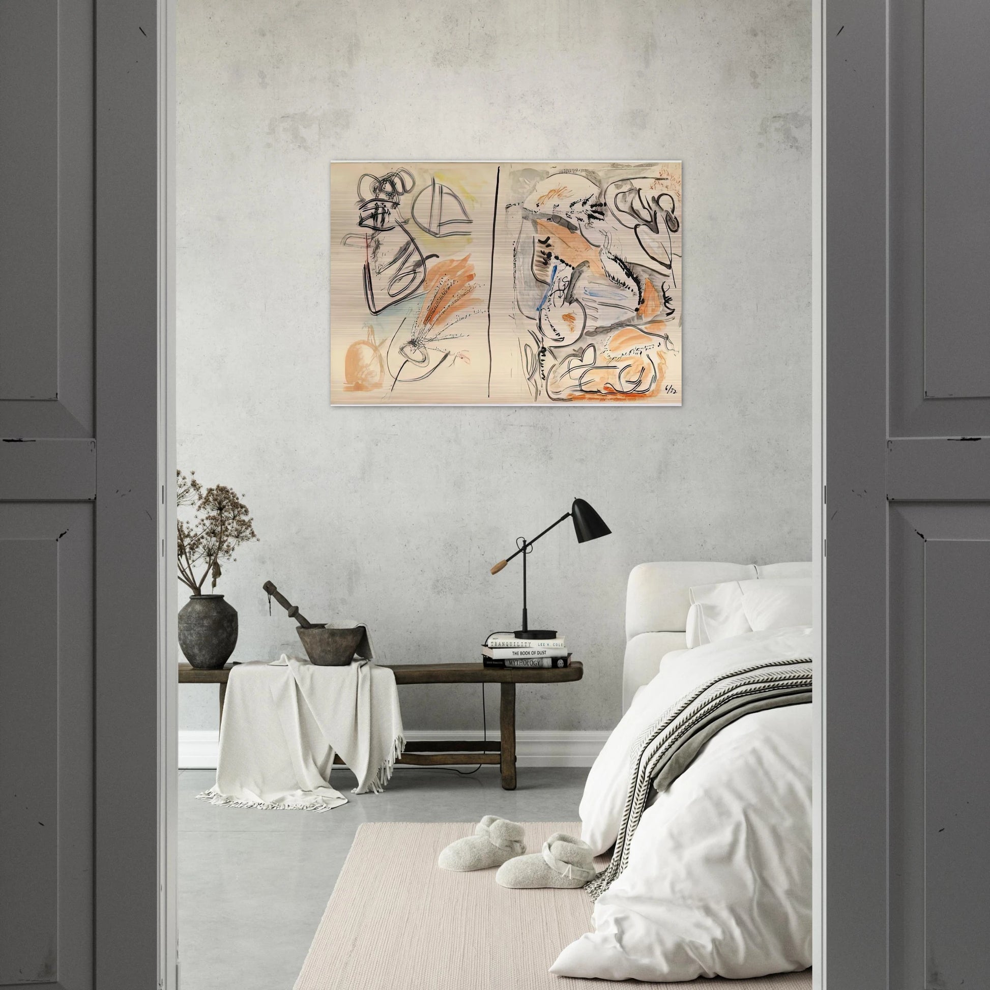 Window Shade No. 2, 1952- - Helen Frankenthaler Brushed Aluminum Print - 70x100 cm / 28x40 inches | Helen Frankenthaler Aluminum Print | Helen Frankenthaler Prints