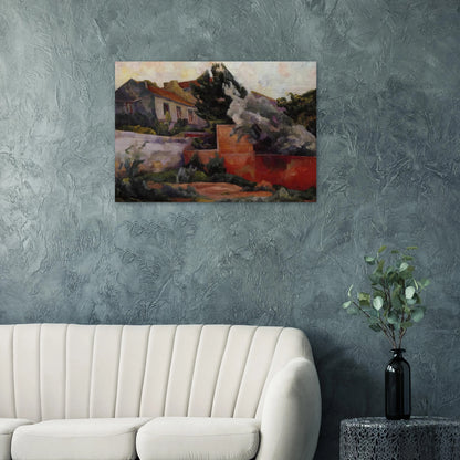 THE OUTSKIRTS OF PARIS 1918 - Diego Rivera Brushed Aluminum Print - 70x100 cm / 28x40 inches | Diego Rivera Aluminum Print | Diego Rivera Prints