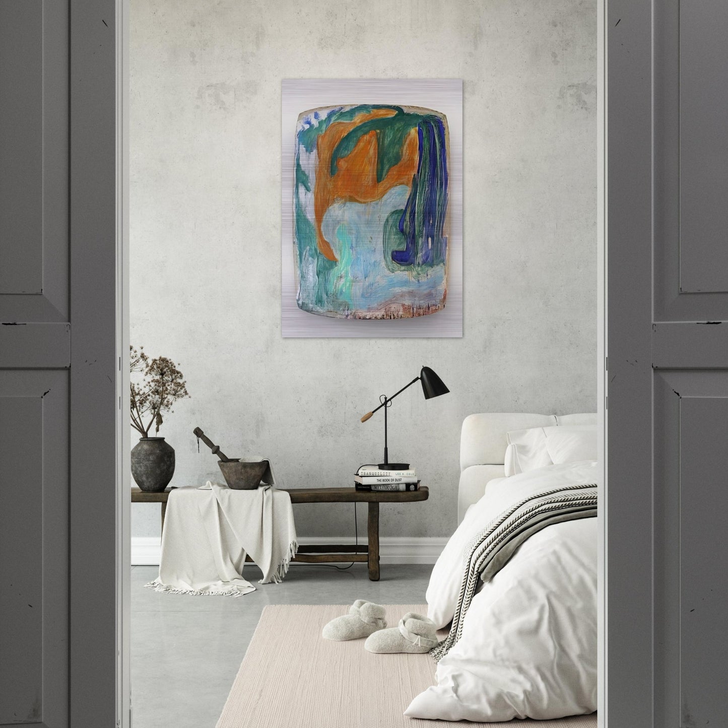Loggia - 1982 - Ron Gorchov Brushed Aluminum Print - 70x100 cm / 28x40 inches | Ron Gorchov Aluminum Print | Ron Gorchov Prints
