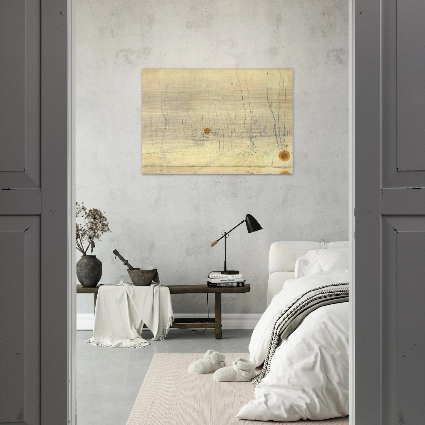 Park View - Vincent van Gogh Brushed Aluminum Print - 70x100 cm / 28x40 inches | Vincent van Gogh Aluminum Print | Vincent van Gogh Prints