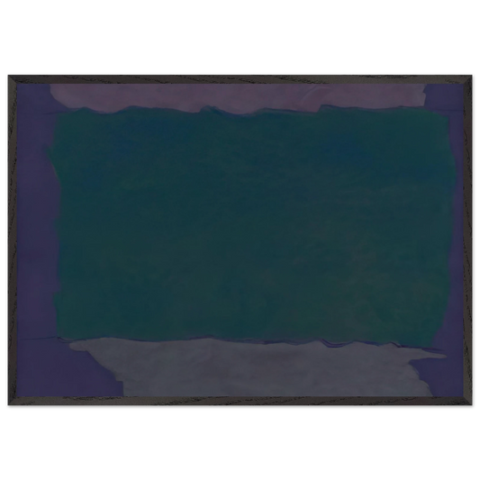 Infinity Field Lefkada Series - 1980 - Theodoros Stamos 70x100 cm / 28x40 inches Framed Art Print – Black Wooden Frame