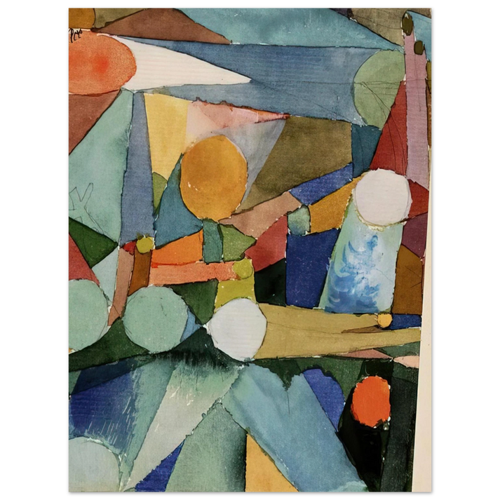 Paul Klee - COLOUR SHAPES 1914  75x100 cm / 30x40inches Fine Art Poster
