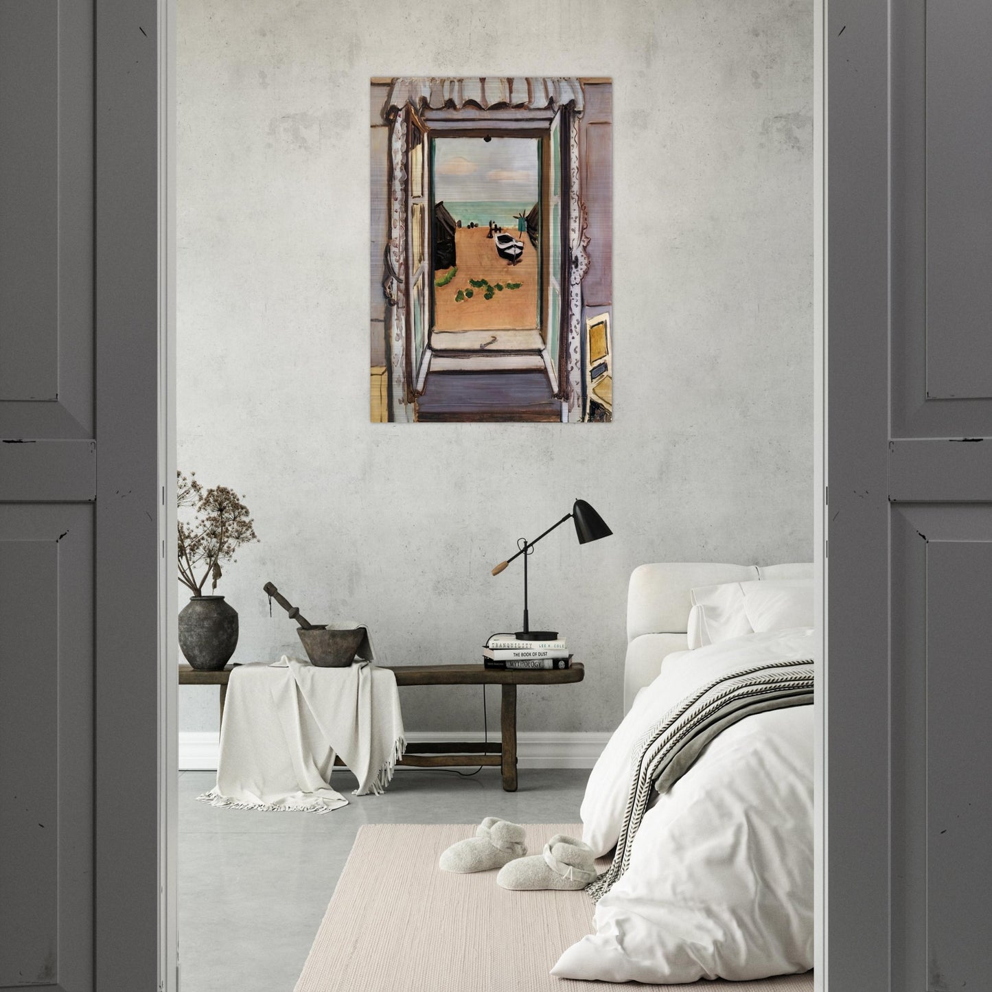 OPEN WINDOW ETRETAT 1920 - Henri Matisse Brushed Aluminum Print - 70x100 cm / 28x40 inches | Henri Matisse Aluminum Print | Henri Matisse Prints