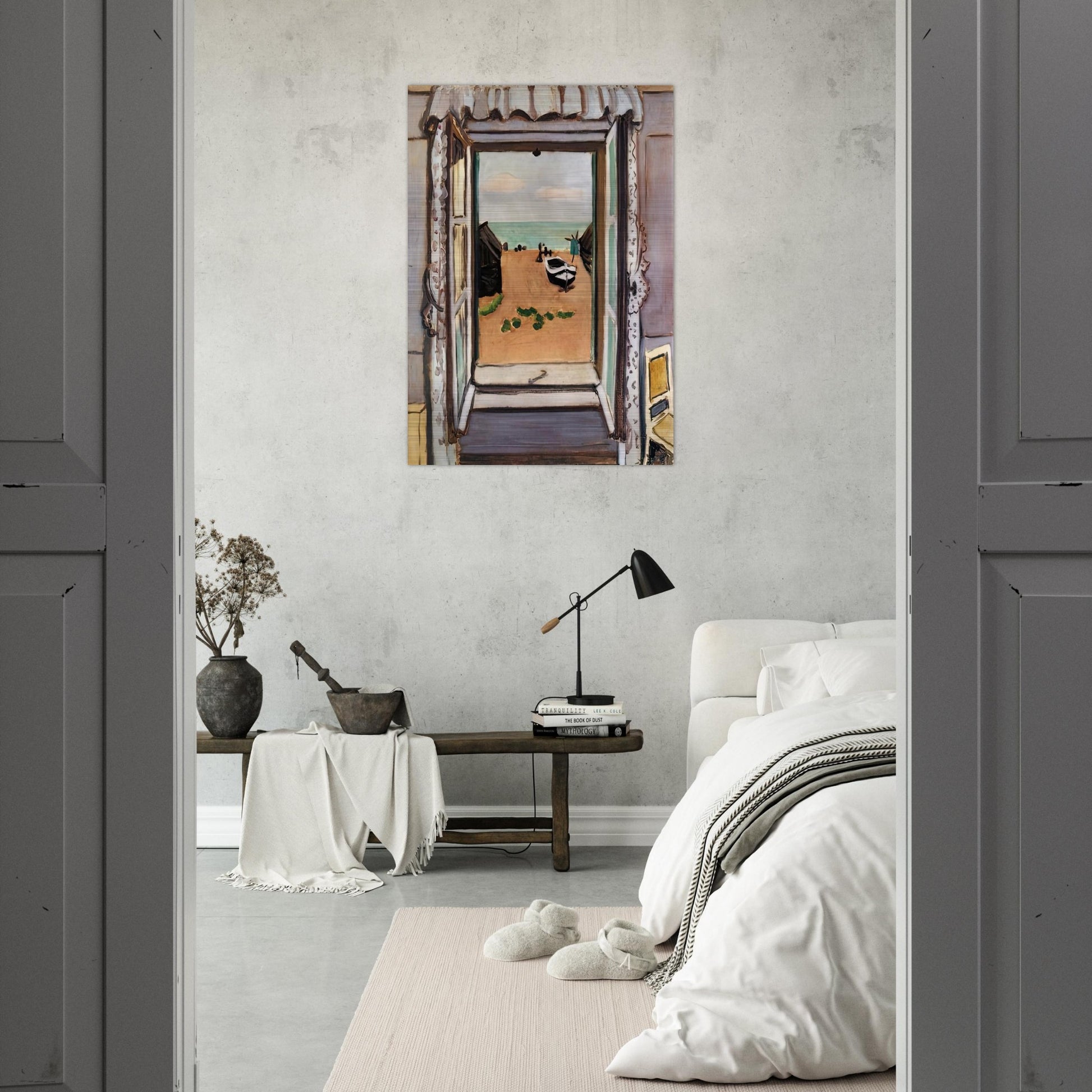 OPEN WINDOW ETRETAT 1920 - Henri Matisse Brushed Aluminum Print - 70x100 cm / 28x40 inches | Henri Matisse Aluminum Print | Henri Matisse Prints
