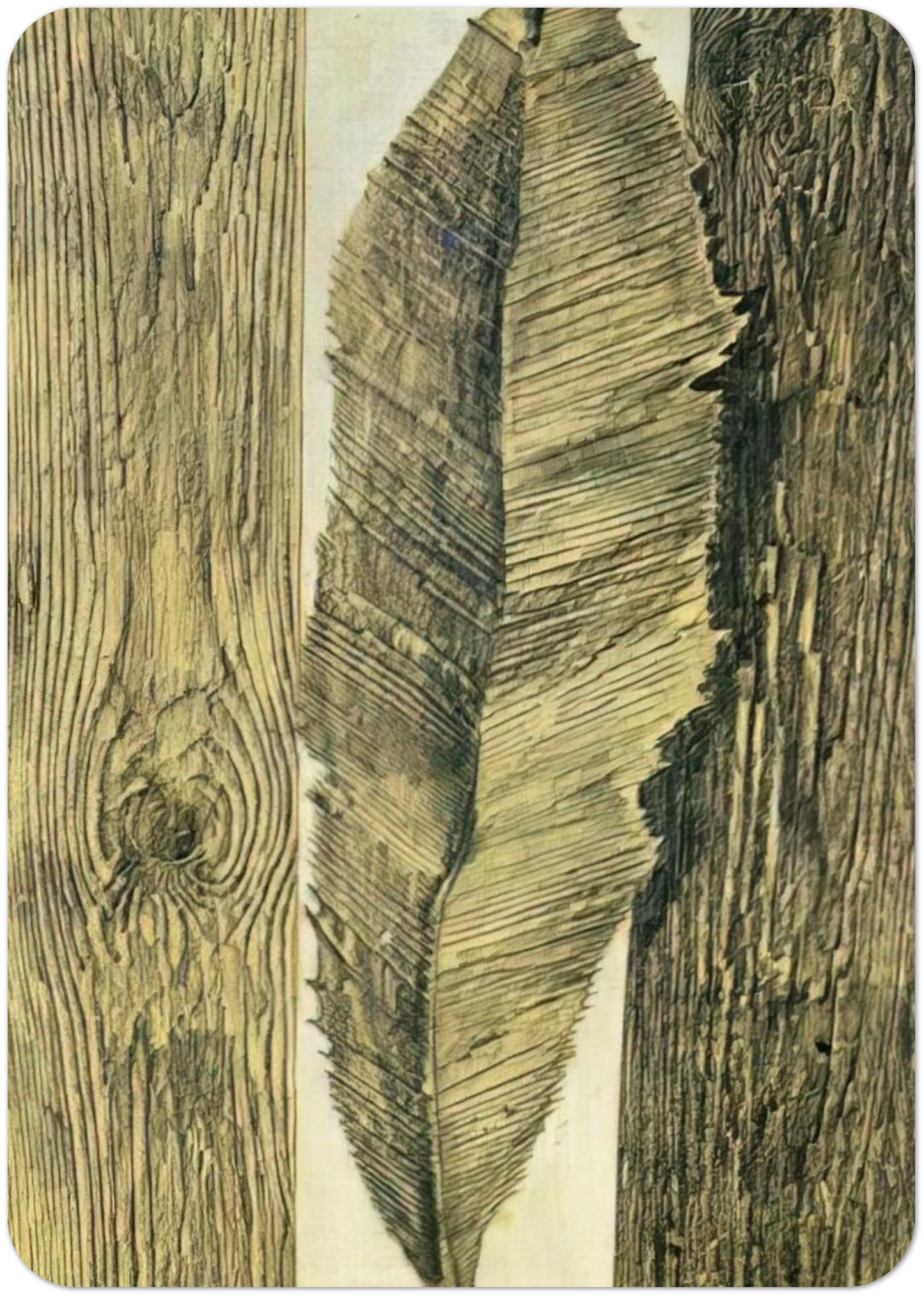 Leaf customs By Max Ernst Pack of 10 Post Cards | Max Ernst Post Cards | A6 (10.5 x 14.8 cm) - 4.1 x 5.8 inches