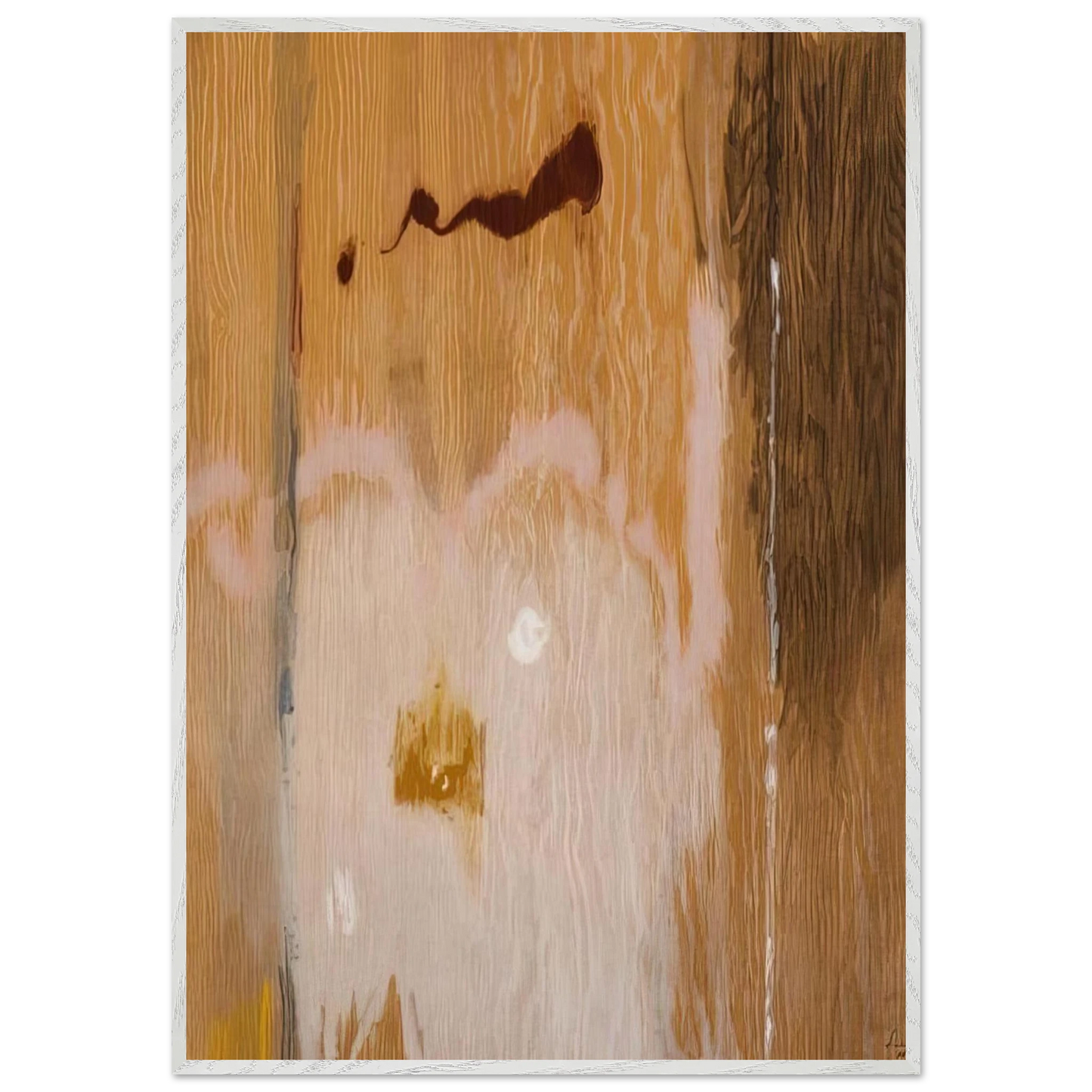 Helen Frankenthaler - Tales of Genji VI - 1998 Wall art - 40x50 cm / 16x20 inches - Premium Wooden Framed Poster With Fine Art Paper-canvas - Wood frame