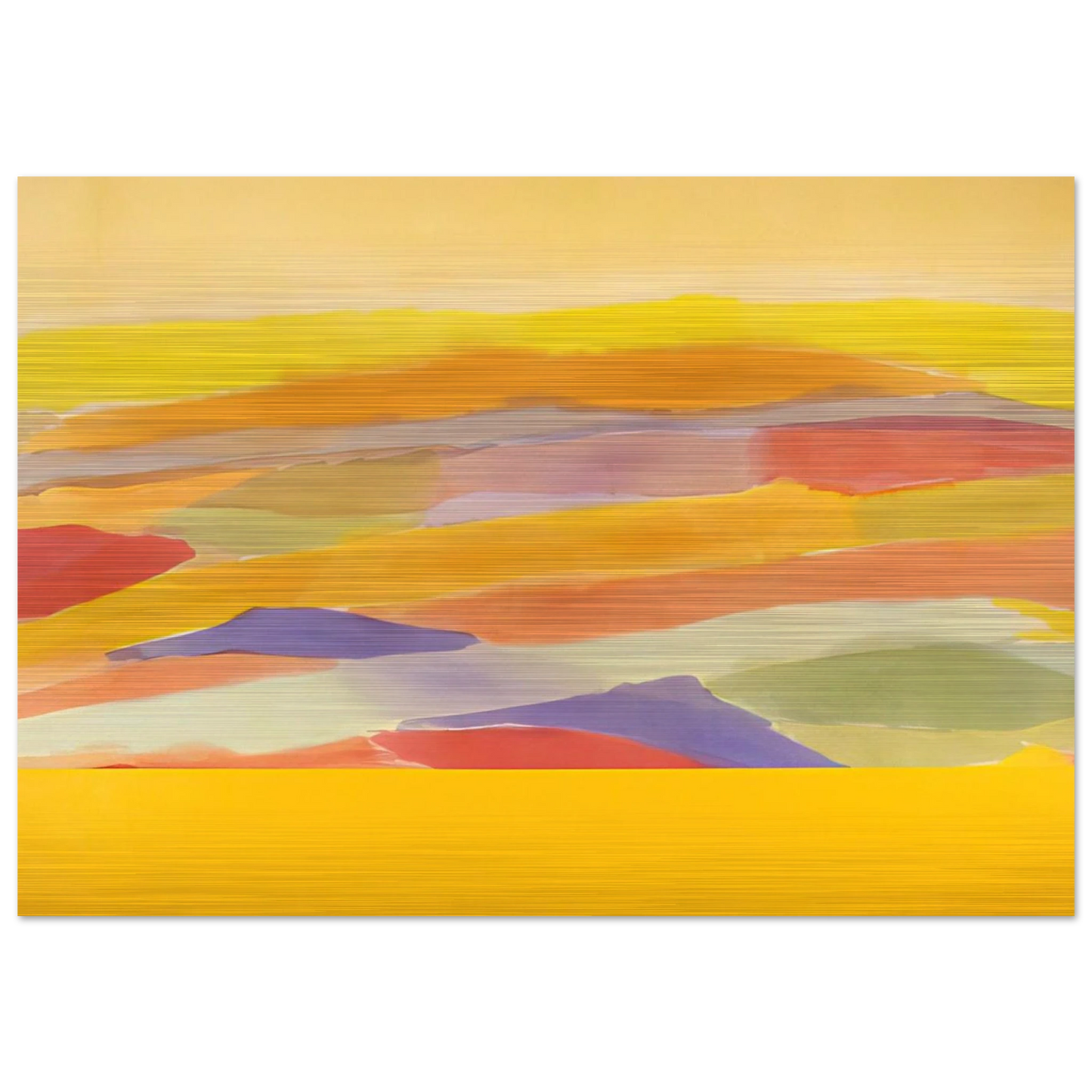Revelation - 1979 - Ronnie Landfield Brushed Aluminum Print - 70x100 cm / 28x40 inches | Ronnie Landfield Aluminum Print | Ronnie Landfield Prints