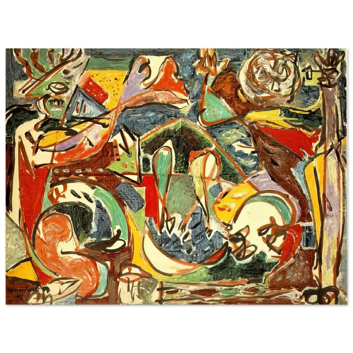 Jackson Pollock - THE KEY  75x100 cm / 30x40inches Fine Art Poster