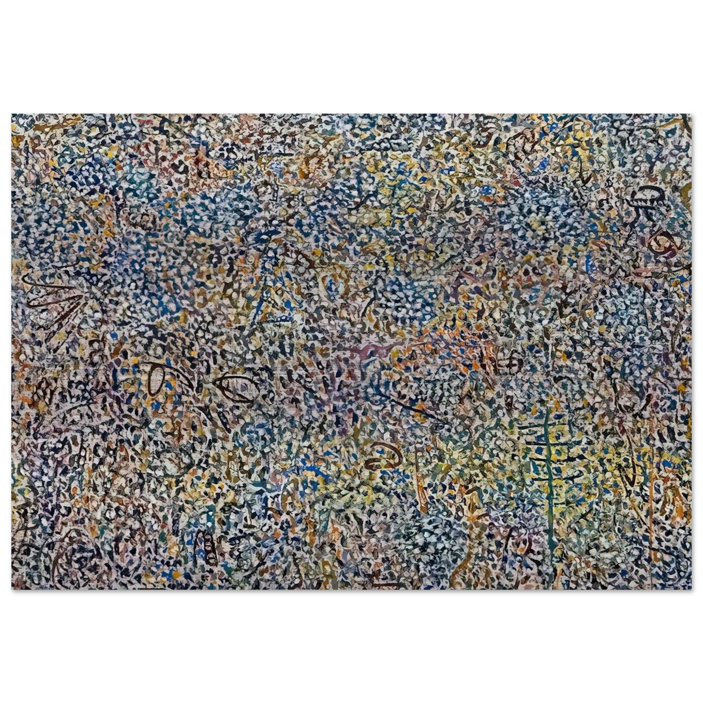 Presence Amaranth Garden - 1974 - Richard Pousette-Dart Brushed Aluminum Print - 70x100 cm / 28x40 inches | Richard Pousette-Dart Aluminum Print | Richard Pousette-Dart Prints